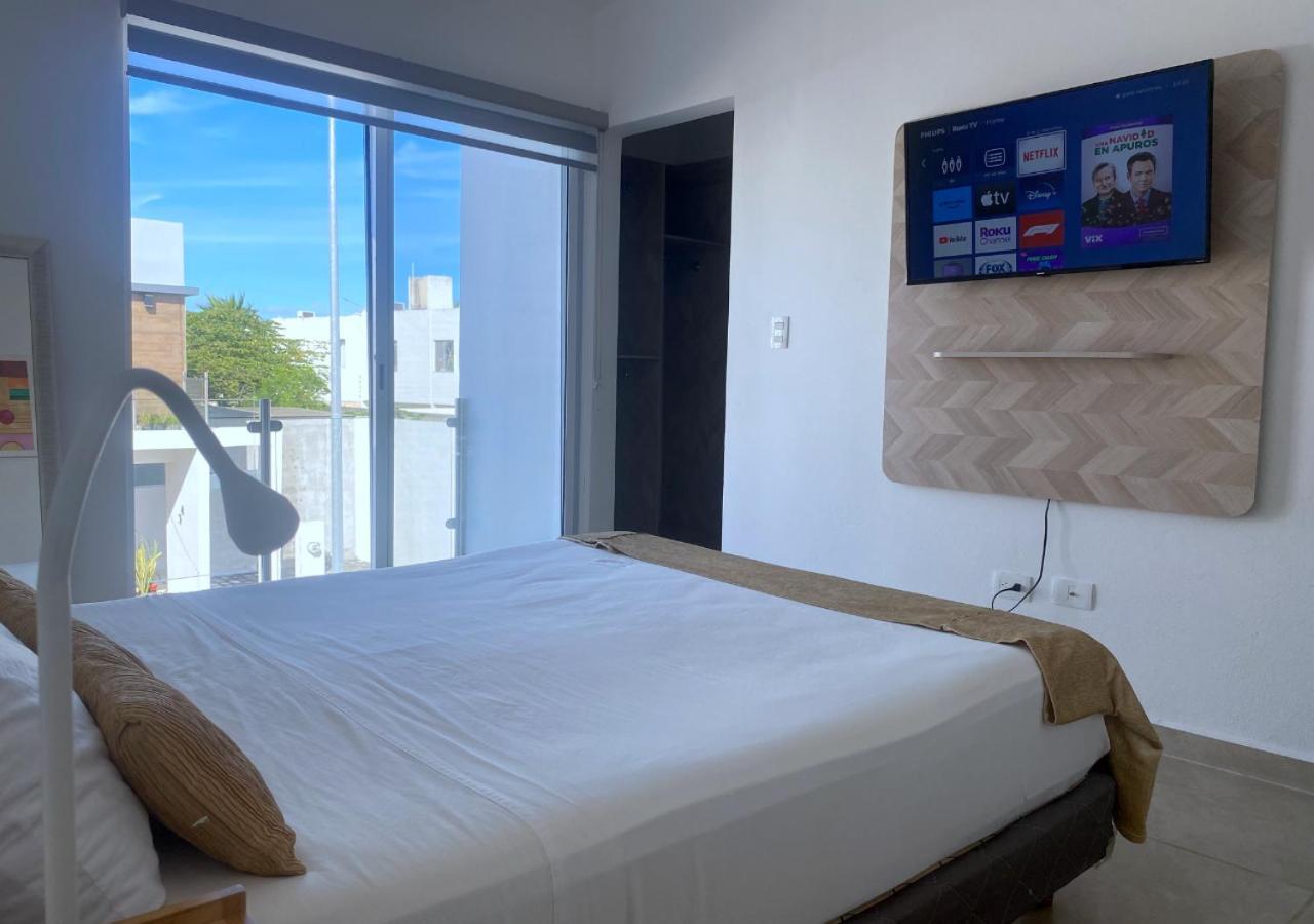 Casa Familiar En Condominio Privado Cerca De Playa Cancún Esterno foto